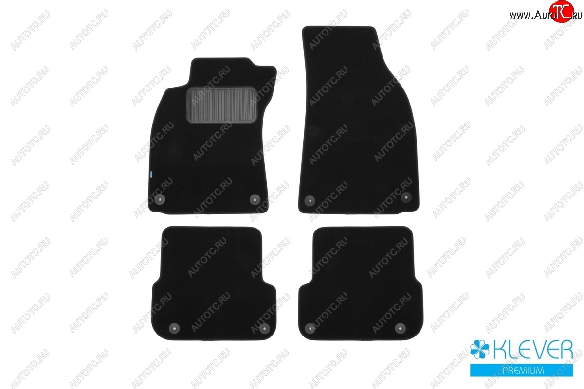 9 549 р. Коврики в салон (текстиль) (4D/5D) Klever Premium Audi A4 B7 седан (2004-2008)  с доставкой в г. Вологда