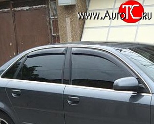 999 р. Комплект дефлекторов окон (ветровиков) 4 шт. Avant Russtal Audi A4 B6 седан (2000-2006)  с доставкой в г. Вологда