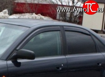 999 р. Комплект дефлекторов окон (ветровиков) 4 шт. (седан) Russtal Audi A4 B7 седан (2004-2008)  с доставкой в г. Вологда
