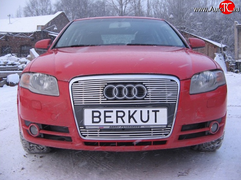 5 299 р. Декоративная вставка решетки радиатора Berkut Audi A4 B7 седан (2004-2008)  с доставкой в г. Вологда