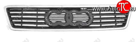 2 699 р. Решётка радиатора INPART (хром) Audi A6 C5 дорестайлинг, седан (1997-2001)  с доставкой в г. Вологда