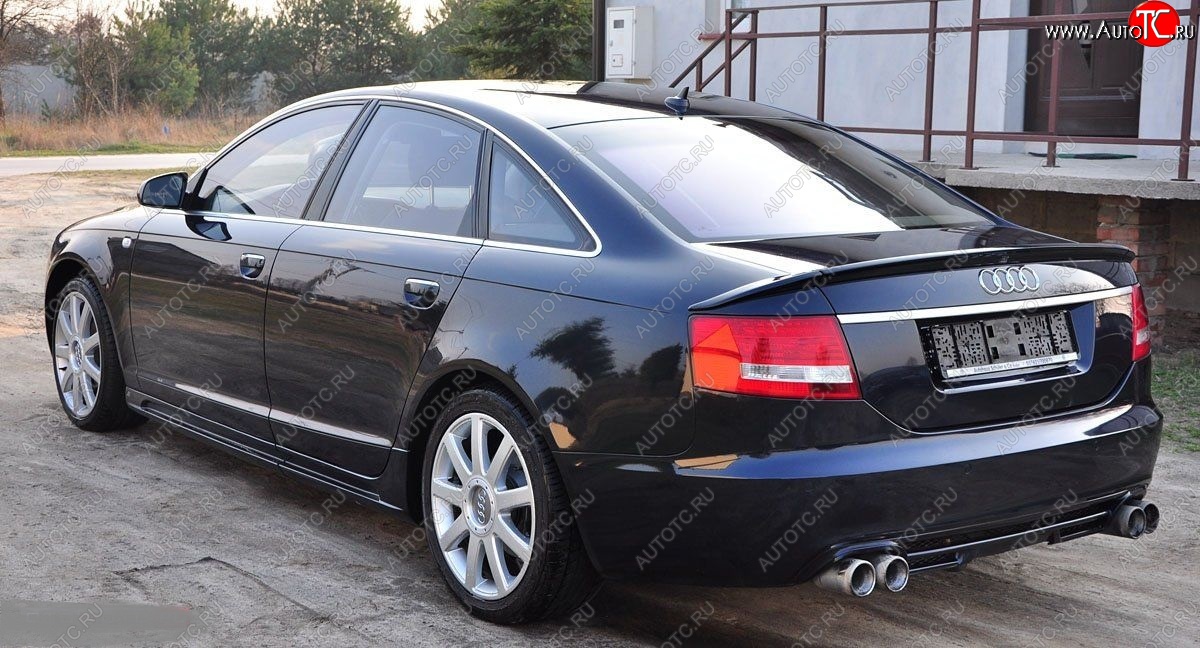 7 049 р. Лип спойлер Racing Audi A6 C6 дорестайлинг, седан (2004-2008)  с доставкой в г. Вологда