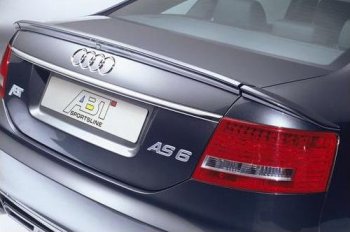 7 049 р. Лип спойлер Racing Audi A6 C6 дорестайлинг, седан (2004-2008)  с доставкой в г. Вологда. Увеличить фотографию 2