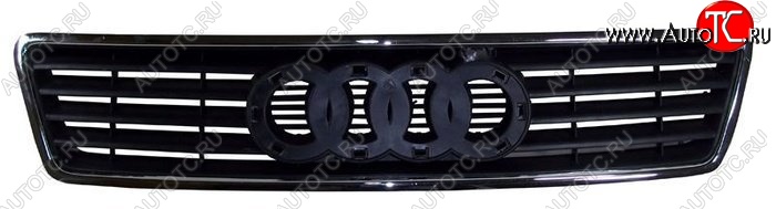 5 849 р. Решетка радиатора SAT (с хромом) Audi A6 C5 дорестайлинг, седан (1997-2001) (Неокрашенная)  с доставкой в г. Вологда