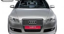 4 999 р. Накладка на передний бампер CSR v2 Audi A6 C6 дорестайлинг, универсал (2004-2008)  с доставкой в г. Вологда. Увеличить фотографию 2