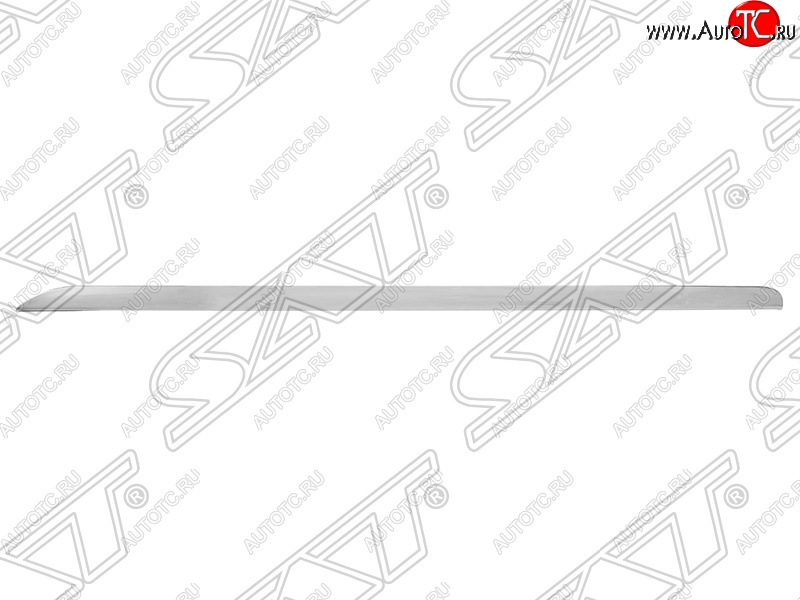 599 р. Молдинг переднего бампера SAT (правый, хром)  Audi A6  C6 (2004-2008) дорестайлинг, седан, дорестайлинг, универсал  с доставкой в г. Вологда