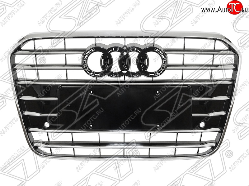 11 299 р. Решетка радиатора SAT Audi A6 C7 дорестайлинг, седан (2010-2014) (Неокрашенная)  с доставкой в г. Вологда