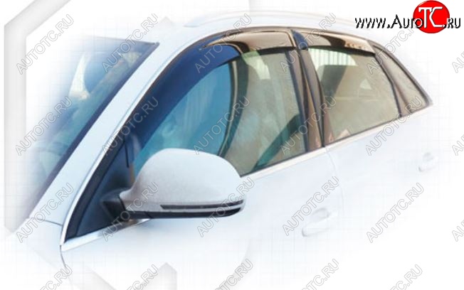 1 999 р. Дефлектора окон CA-Plastiс Audi Q3 F3 (2018-2022) (Classic полупрозрачный)  с доставкой в г. Вологда