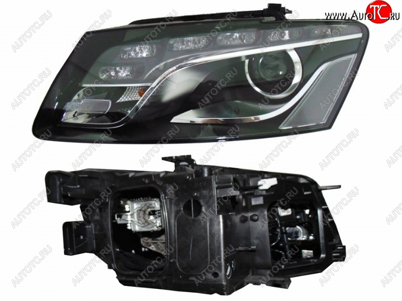 153 899 р. Левая фара (под ксенон / диод) SAT  Audi Q5  8R (2008-2012) дорестайлинг  с доставкой в г. Вологда