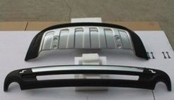 32 399 р. Накладка на задний бампер (рестайлинг) CT v2 Audi Q7 4L дорестайлинг (2005-2009) (Неокрашенная)  с доставкой в г. Вологда. Увеличить фотографию 2