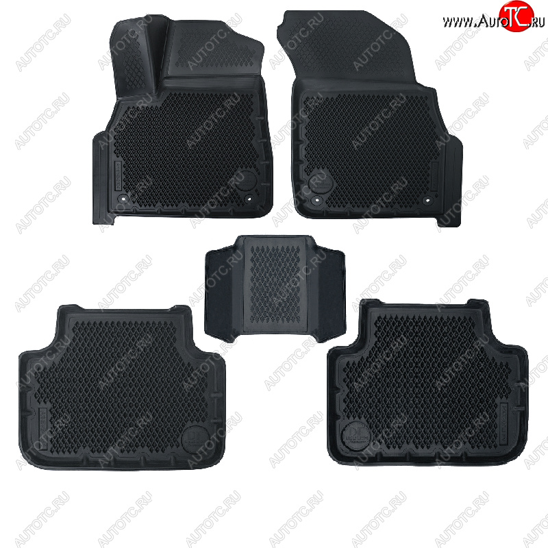 6 599 р. Коврики салона DELFORM ❞EVA 3D Premium❝ (термоэластопласт/ТЭП) Audi Q7 4M дорестайлинг (2015-2020)  с доставкой в г. Вологда