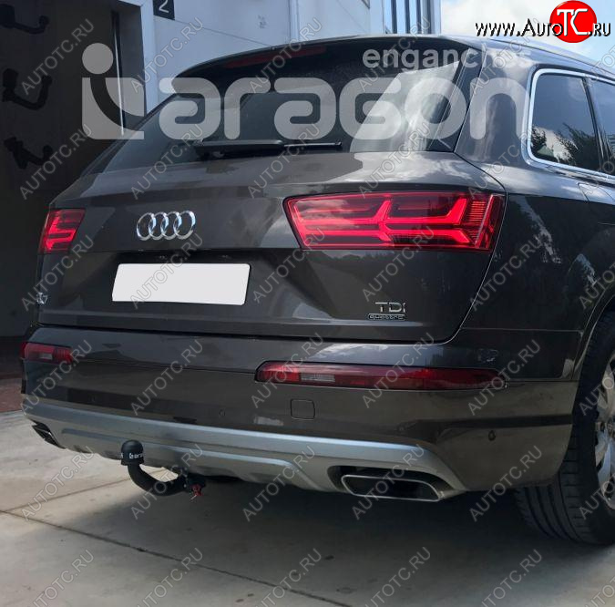 22 699 р. Фаркоп Aragon Audi Q7 4L дорестайлинг (2005-2009) (тип шара: V)  с доставкой в г. Вологда
