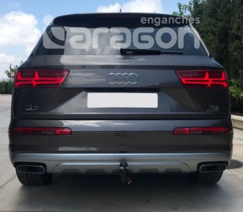 22 699 р. Фаркоп Aragon Audi Q7 4L дорестайлинг (2005-2009) (тип шара: V)  с доставкой в г. Вологда. Увеличить фотографию 5