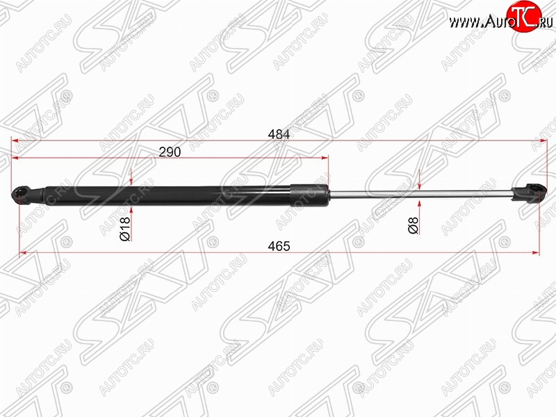 559 р. Упор крышки багажника SAT  BMW 1 серия ( F21,  F20) (2011-2020) хэтчбэк 3 дв. дорестайлинг, хэтчбэк 5 дв. дорестайлинг, хэтчбэк 3 дв. 1-ый рестайлинг, хэтчбэк 3 дв. 2-ой рестайлинг, хэтчбэк 5 дв. 2-ой рестайлинг  с доставкой в г. Вологда