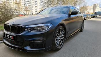 Сплиттер переднего бампера M-Performance BMW 5 серия  G30 (2016-2020) дорестайлинг, седан