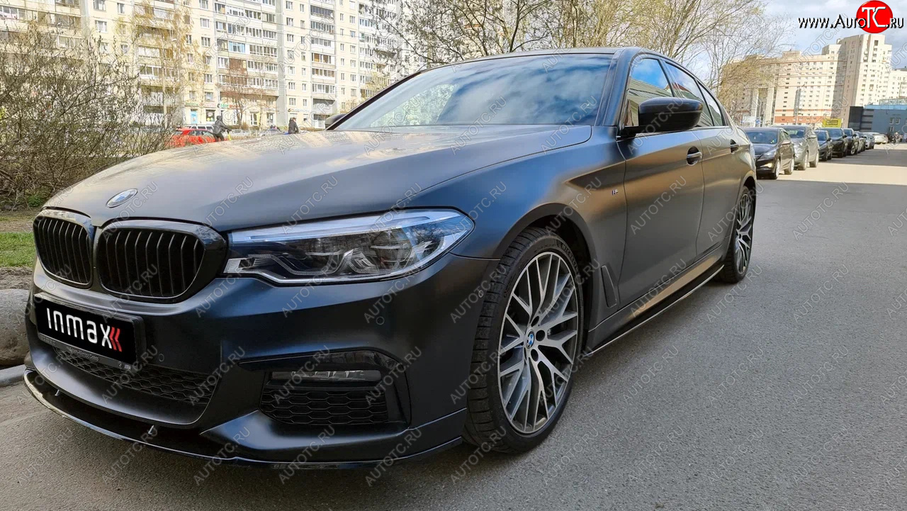13 499 р. Сплиттер переднего бампера M-Performance BMW 5 серия G30 дорестайлинг, седан (2016-2020) (Неокрашенный)  с доставкой в г. Вологда
