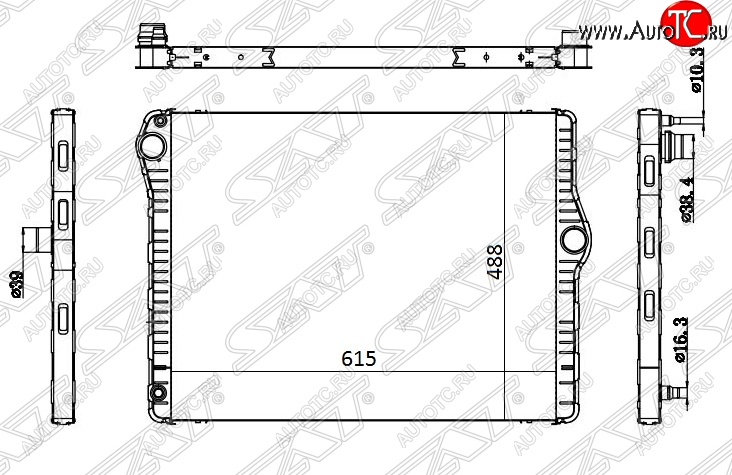 10 899 р. Радиатор двигателя SAT (пластинчатый) BMW 5 серия F11 дорестайлинг, универсал (2009-2013) с доставкой в г. Вологда Увеличить фотографию 1 10 899 р. Радиатор двигателя SAT (пластинчатый) BMW 5 серия F11 дорестайлинг, универсал (2009-2013) с доставкой в г. Вологда