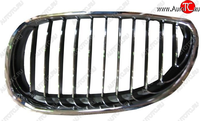1 699 р. Левая решетка радиатора SAT  BMW 5 серия ( E60,  E61) (2003-2010) седан дорестайлинг, универсал дорестайлинг, седан рестайлинг, универсал рестайлинг (Хром)  с доставкой в г. Вологда