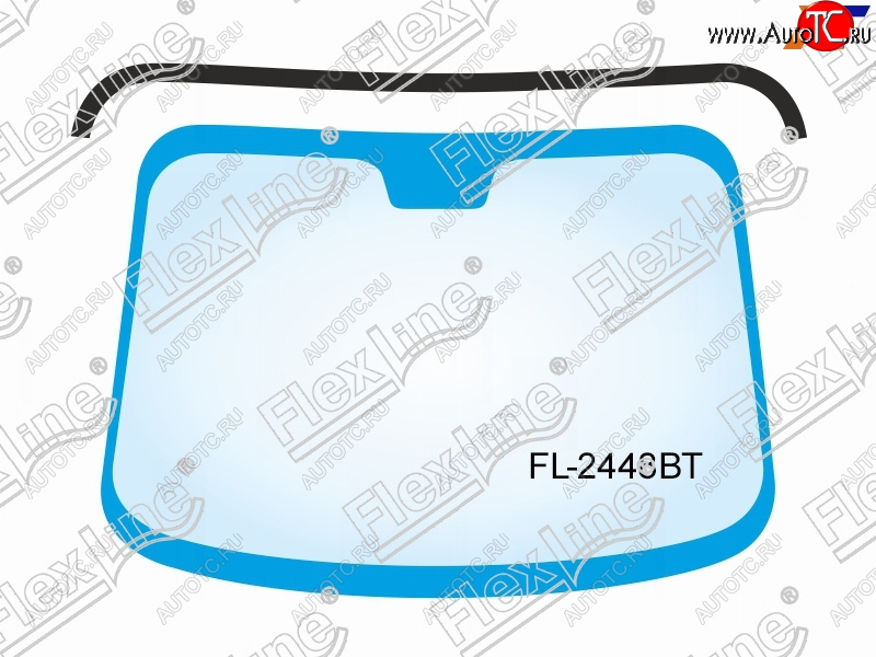729 р. Молдинг лобового стекла FlexLine  BMW 5 серия ( E60,  E61) (2003-2010) седан дорестайлинг, универсал дорестайлинг, седан рестайлинг, универсал рестайлинг  с доставкой в г. Вологда