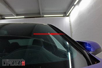 1 699 р. Водостоки лобового стекла Стрелка 11  BMW M4  F82 (2013-2020) дорестайлинг, купе, рестайлинг, купе  с доставкой в г. Вологда. Увеличить фотографию 2