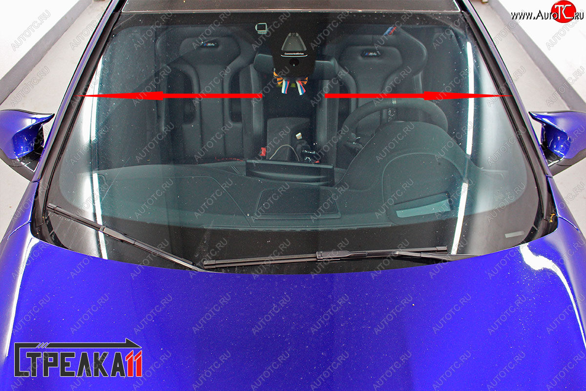 1 699 р. Водостоки лобового стекла Стрелка 11  BMW M4  F82 (2013-2020) дорестайлинг, купе, рестайлинг, купе  с доставкой в г. Вологда