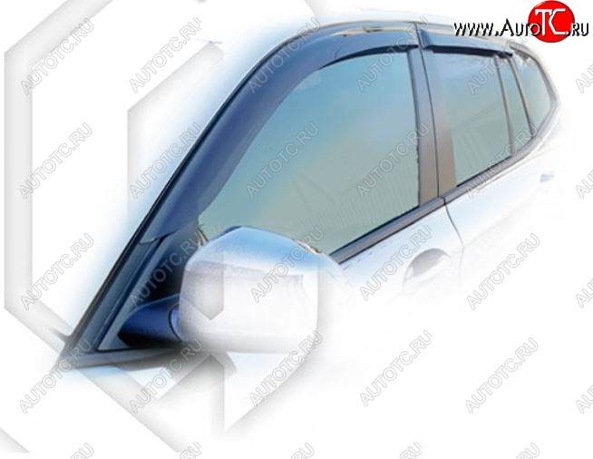 2 099 р. Дефлектора окон CA-Plastic BMW X3 G01 дорестайлинг (2017-2021) (Classic полупрозрачный, Без хром.молдинга)  с доставкой в г. Вологда