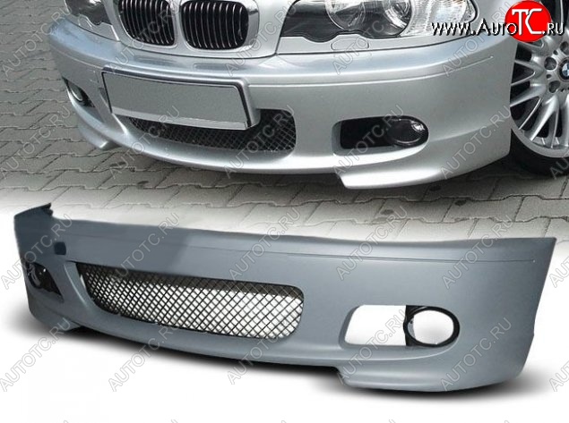 24 249 р. Передний бампер (Coupe) CT BMW 3 серия E46 седан дорестайлинг (1998-2001) (Неокрашенный)  с доставкой в г. Вологда