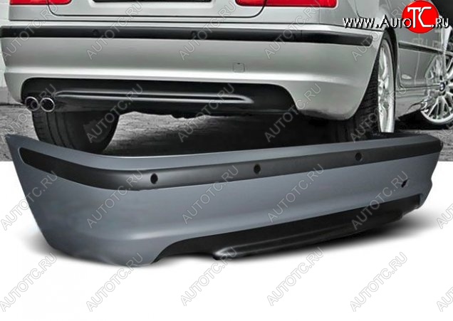 30 199 р. Задний бампер (седан) M-pakiet v2 BMW 3 серия E46 седан дорестайлинг (1998-2001) (Неокрашенный)  с доставкой в г. Вологда