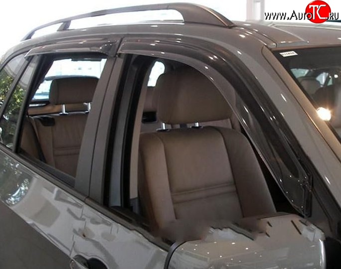 999 р. Комплект дефлекторов окон (ветровиков) 4 шт. Russtal BMW X5 E70 рестайлинг (2010-2013)  с доставкой в г. Вологда