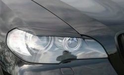 1 499 р. Реснички на фары CT BMW X5 E70 дорестайлинг (2006-2010) (Неокрашенные)  с доставкой в г. Вологда. Увеличить фотографию 3