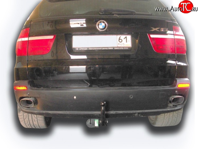 8 899 р. Фаркоп Лидер Плюс BMW X5 E70 дорестайлинг (2006-2010) (Без электропакета)  с доставкой в г. Вологда