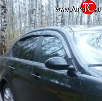 999 р. Комплект дефлекторов окон (ветровиков) 4 шт. (седан) Russtal BMW 3 серия E90 седан дорестайлинг (2004-2008)  с доставкой в г. Вологда