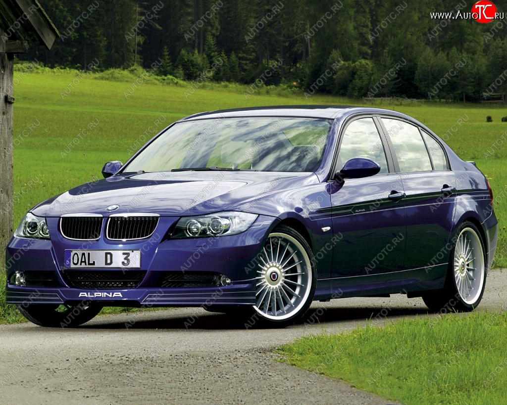 16 599 р. Накладка на передний бампер Alpina BMW 3 серия E90 седан дорестайлинг (2004-2008)  с доставкой в г. Вологда