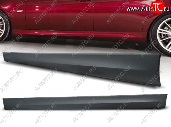 16 399 р. Пороги накладки (дорестайл) M-pakiet BMW 3 серия E90 седан дорестайлинг (2004-2008) (Неокрашенные)  с доставкой в г. Вологда