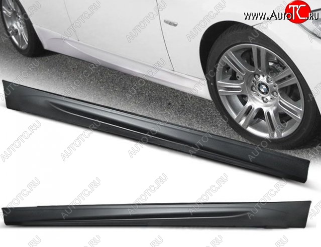 16 649 р. Пороги накладки (седан) M3 Style BMW 3 серия E90 седан дорестайлинг (2004-2008) (Неокрашенные)  с доставкой в г. Вологда