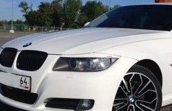 919 р. Комплект ресничек на фары M-VRS BMW 3 серия E90 седан дорестайлинг (2004-2008) (Без отверстий под светодиоды, Неокрашенные)  с доставкой в г. Вологда. Увеличить фотографию 2