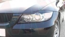 739 р. Реснички на фары ABS BMW 3 серия E90 седан дорестайлинг (2004-2008)  с доставкой в г. Вологда. Увеличить фотографию 2