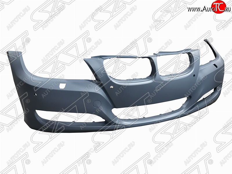 6 899 р. Передний бампер SAT (под омыватели и сонары, пр-во Тайвань)  BMW 3 серия ( E90,  E91) (2008-2012) седан рестайлинг, универсал рестайлинг (Неокрашенный)  с доставкой в г. Вологда