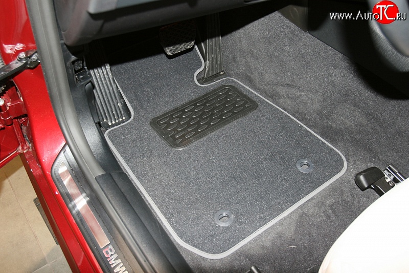 1 664 р. Коврики в салон Element 4 шт. (текстиль) BMW 3 серия E90 седан дорестайлинг (2004-2008) (Черные)  с доставкой в г. Вологда