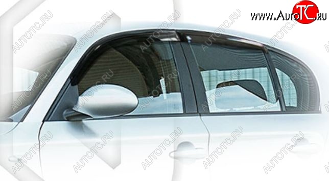 1 899 р. Дефлектора окон CA-Plastic  BMW 1 серия  E87 (2004-2011) хэтчбэк 5 дв. дорестайлинг, хэтчбэк 5 дв. рестайлинг (Classic полупрозрачный, Без хром.молдинга)  с доставкой в г. Вологда