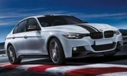 22 199 р. Пороги накладки M-performance BMW 3 серия F30 седан дорестайлинг (2012-2015) (Неокрашенные)  с доставкой в г. Вологда. Увеличить фотографию 3