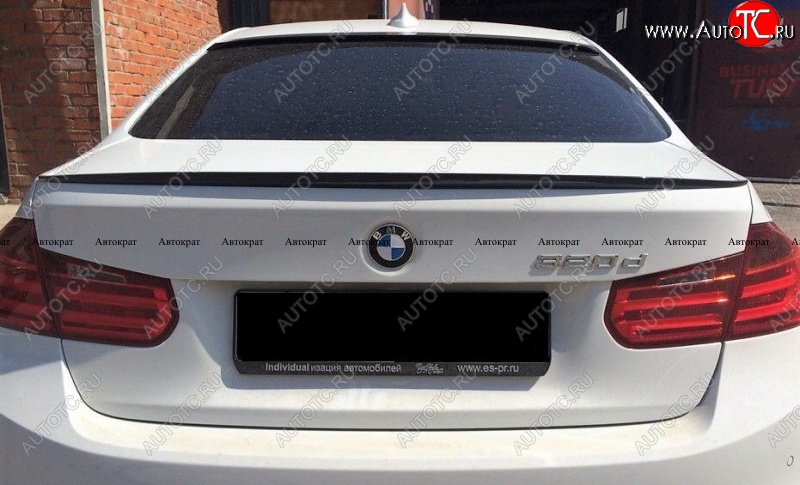 3 399 р. Лип спойлер M АВТОКРАТ BMW 3 серия F30 седан рестайлинг (2015-2018) (Лезвие, Неокрашенный)  с доставкой в г. Вологда