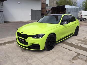 111 499 р. Сплиттер переднего М-бампера М-Perfomance BMW 3 серия F30 седан дорестайлинг (2012-2015) (цвет: черный глянец)  с доставкой в г. Вологда. Увеличить фотографию 5