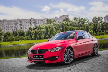 12 949 р. Юбка переднего бампера (Sport,Luxury, SE) INMAX BMW 3 серия F30 седан дорестайлинг (2012-2015) (Неокрашенный)  с доставкой в г. Вологда. Увеличить фотографию 5