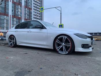 12 949 р. Юбка переднего бампера (Sport,Luxury, SE) INMAX BMW 3 серия F30 седан дорестайлинг (2012-2015) (Неокрашенный)  с доставкой в г. Вологда. Увеличить фотографию 9