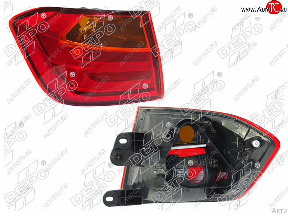 10 849 р. Левый фонарь задний (LED) DEPO BMW 3 серия F30 седан дорестайлинг (2012-2015)  с доставкой в г. Вологда