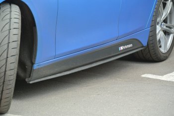 8 499 р. Накладки на пластиковые пороги INMAX M-Perfomance BMW 3 серия F30 седан дорестайлинг (2012-2015) (черный матовый)  с доставкой в г. Вологда. Увеличить фотографию 2