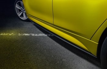 Накладки на пластиковые пороги M-Perfomance BMW 3 серия F30 седан рестайлинг (2015-2018)