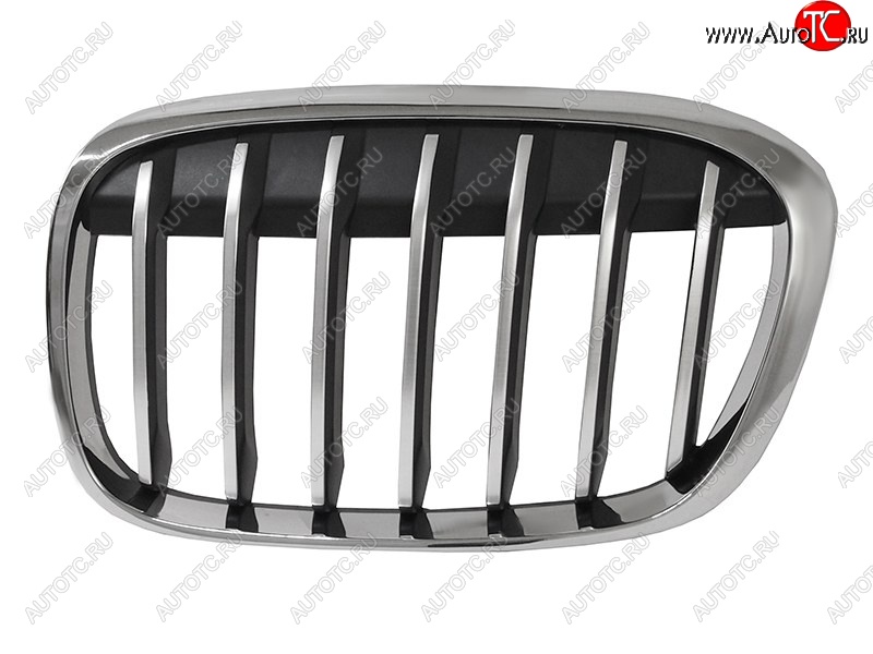 2 779 р. Левая решетка радиатора SAT (черная с хромом)  BMW X1  F48 (2015-2019) дорестайлинг  с доставкой в г. Вологда