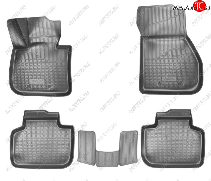 3 079 р. Комплект ковриков в салон Norplast Unidec BMW X1 F48 рестайлинг (2019-2022) (Цвет: черный)  с доставкой в г. Вологда